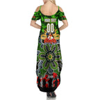 Personalized Raiders ANZAC Day Summer Maxi Dress Australian Army - Lest We Forget