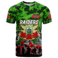 Personalized Raiders ANZAC Day T Shirt Australian Army - Lest We Forget