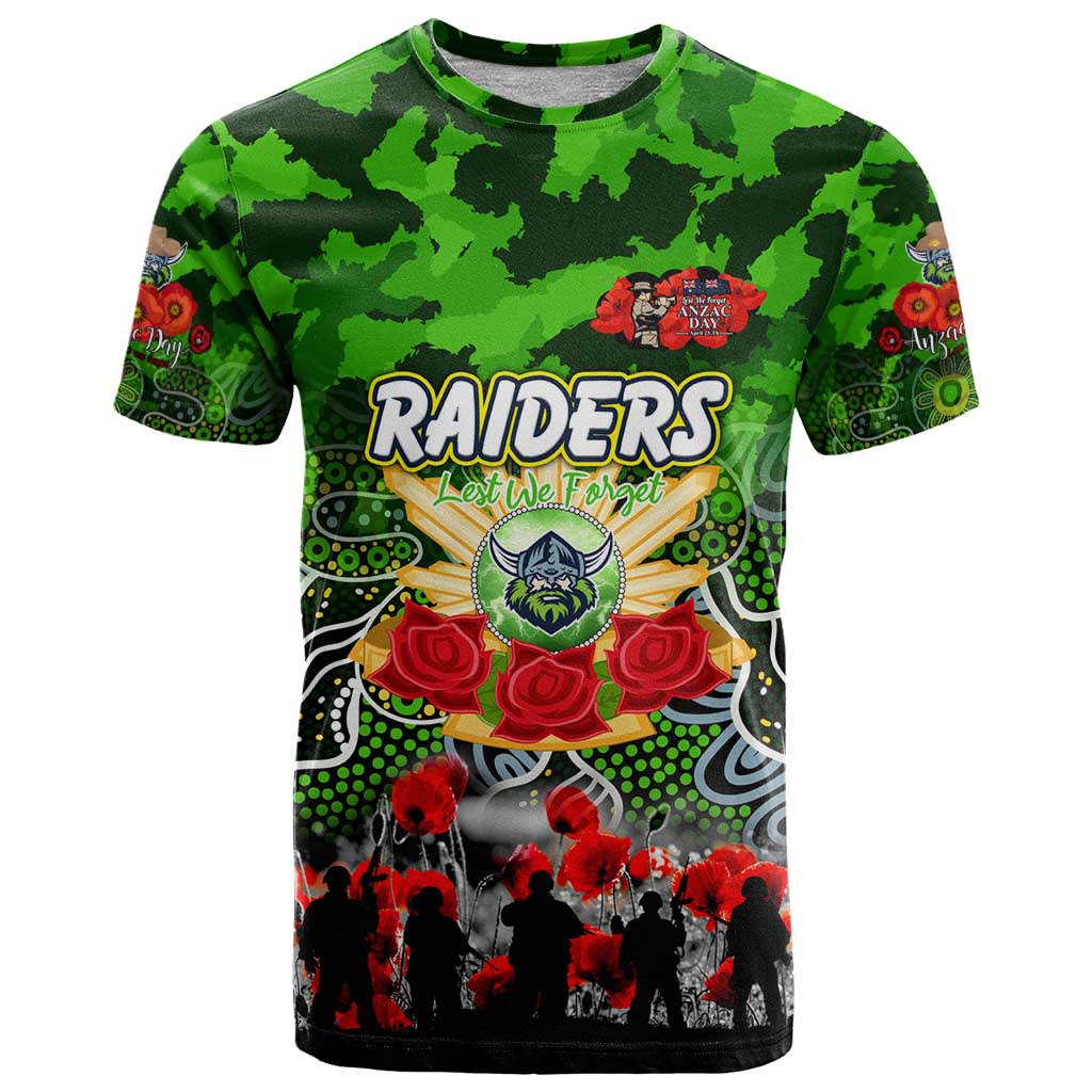 Personalized Raiders ANZAC Day T Shirt Australian Army - Lest We Forget