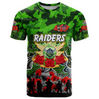 Personalized Raiders ANZAC Day T Shirt Australian Army - Lest We Forget