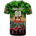 Personalized Raiders ANZAC Day T Shirt Australian Army - Lest We Forget