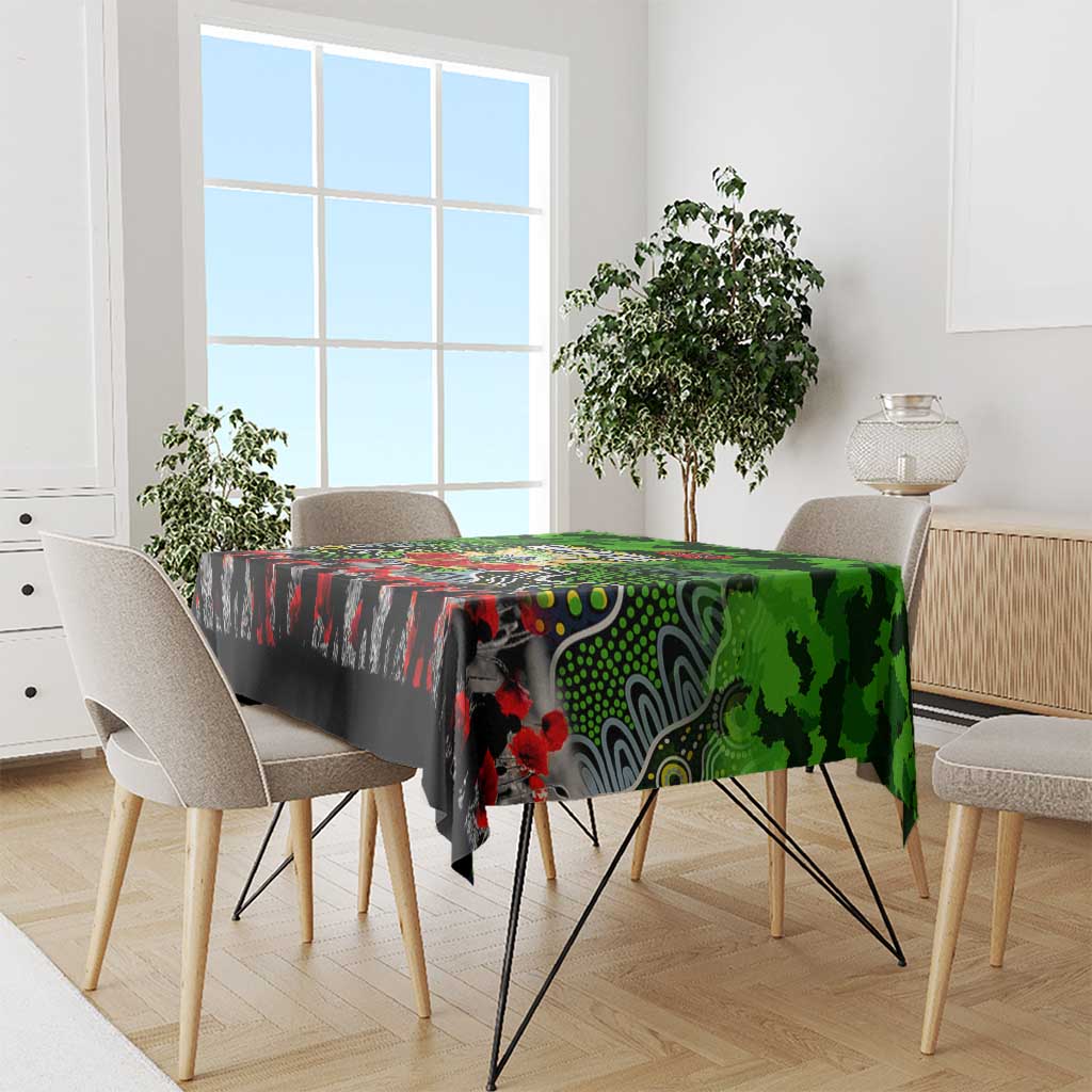 Raiders ANZAC Day Tablecloth Australian Army - Lest We Forget