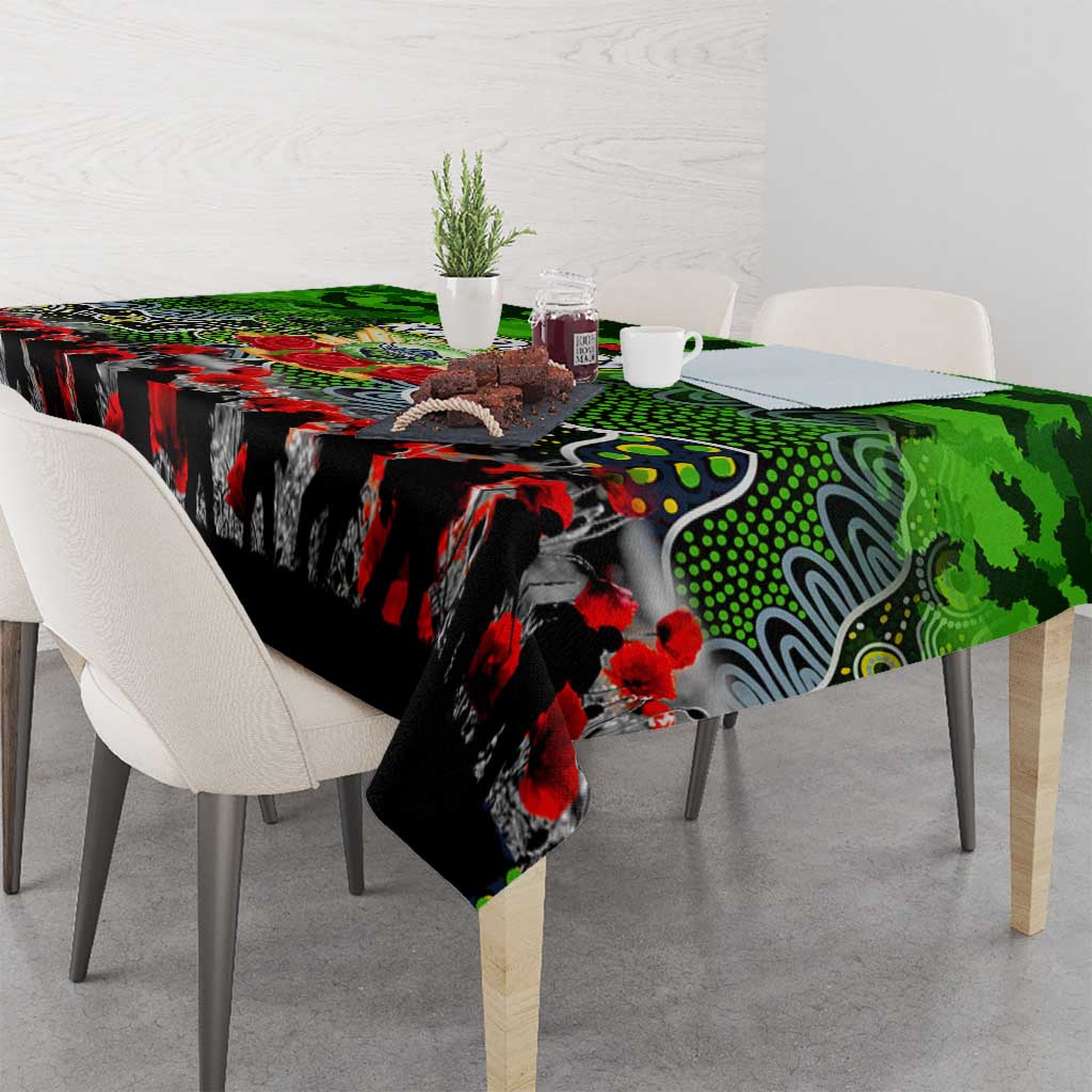 Raiders ANZAC Day Tablecloth Australian Army - Lest We Forget