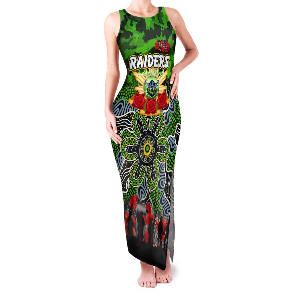 Personalized Raiders ANZAC Day Tank Maxi Dress Australian Army - Lest We Forget