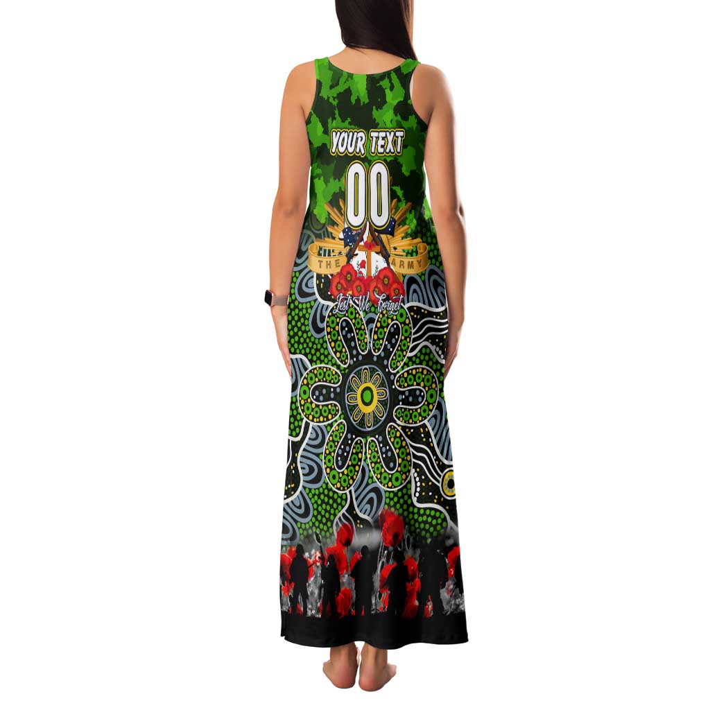 Personalized Raiders ANZAC Day Tank Maxi Dress Australian Army - Lest We Forget