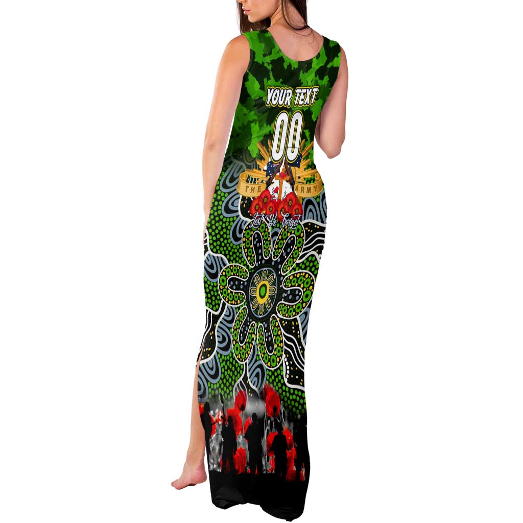 Personalized Raiders ANZAC Day Tank Maxi Dress Australian Army - Lest We Forget