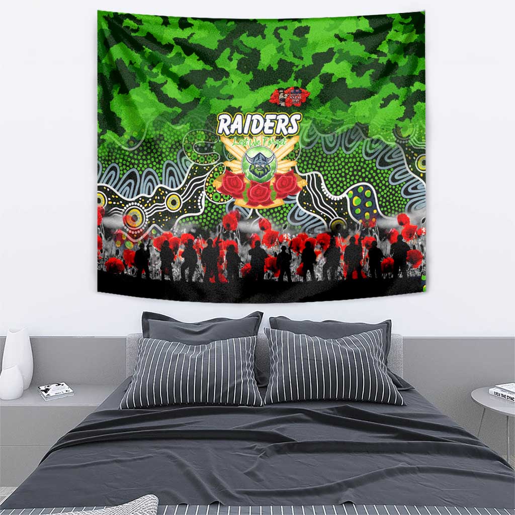 Raiders ANZAC Day Tapestry Australian Army - Lest We Forget