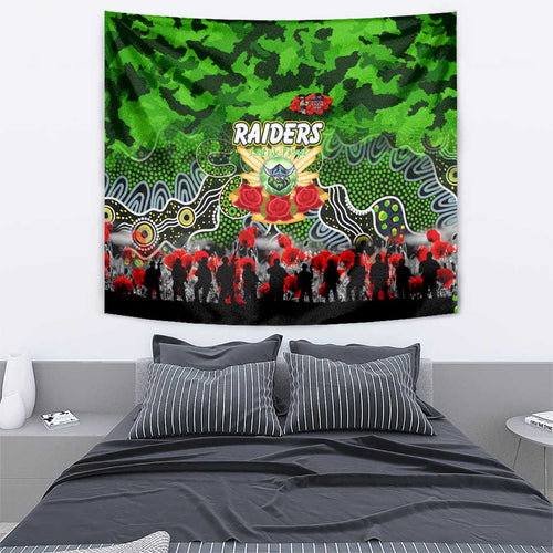 Raiders ANZAC Day Tapestry Australian Army - Lest We Forget