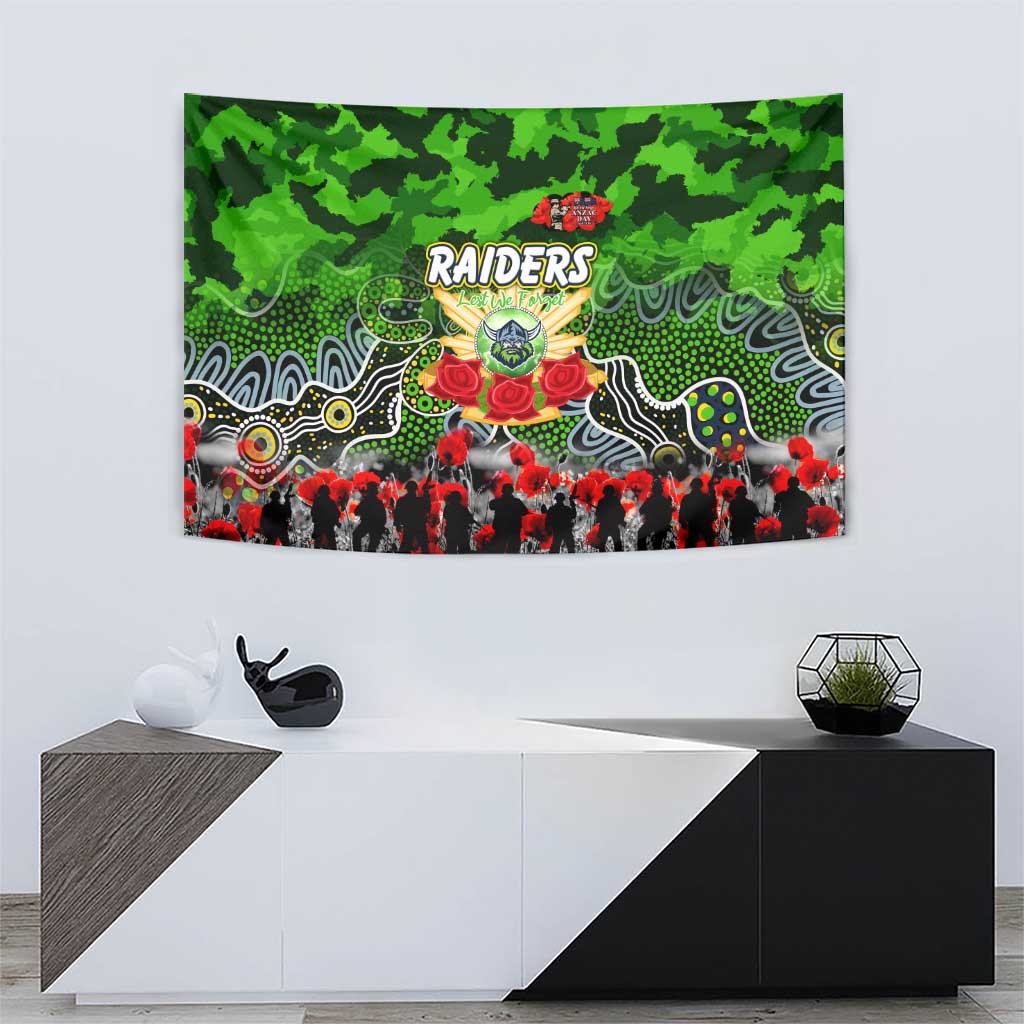 Raiders ANZAC Day Tapestry Australian Army - Lest We Forget