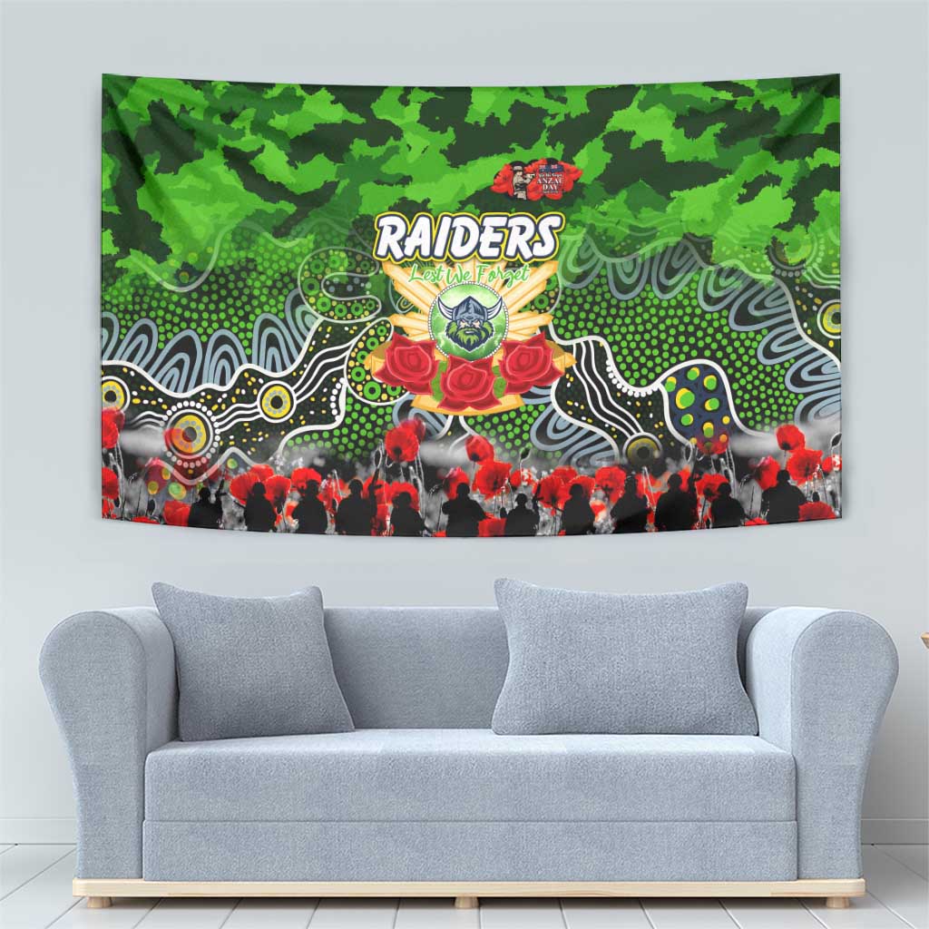 Raiders ANZAC Day Tapestry Australian Army - Lest We Forget