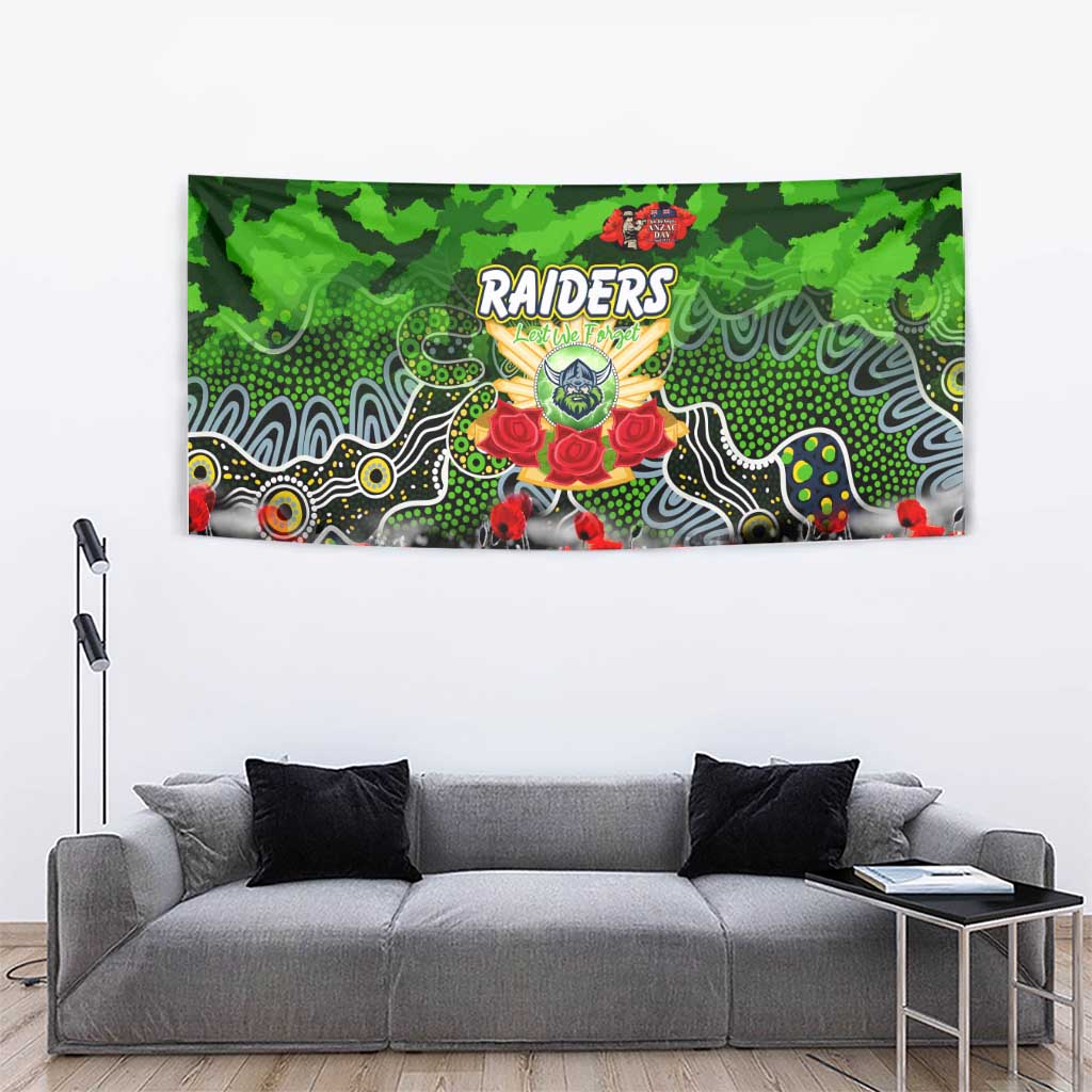 Raiders ANZAC Day Tapestry Australian Army - Lest We Forget