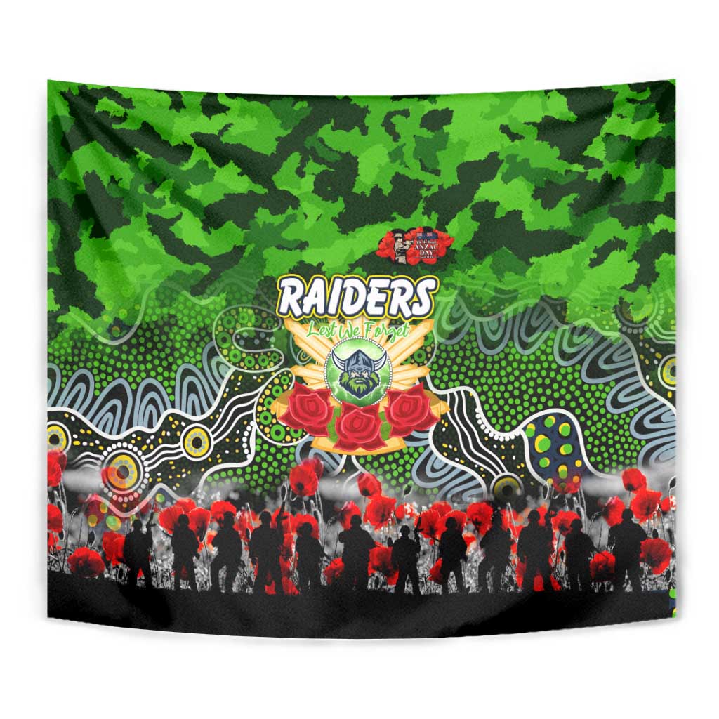 Raiders ANZAC Day Tapestry Australian Army - Lest We Forget