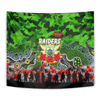 Raiders ANZAC Day Tapestry Australian Army - Lest We Forget