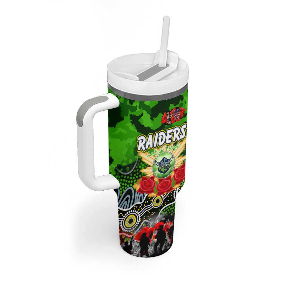 Personalized Raiders ANZAC Day Tumbler With Handle Australian Army - Lest We Forget