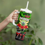 Personalized Raiders ANZAC Day Tumbler With Handle Australian Army - Lest We Forget
