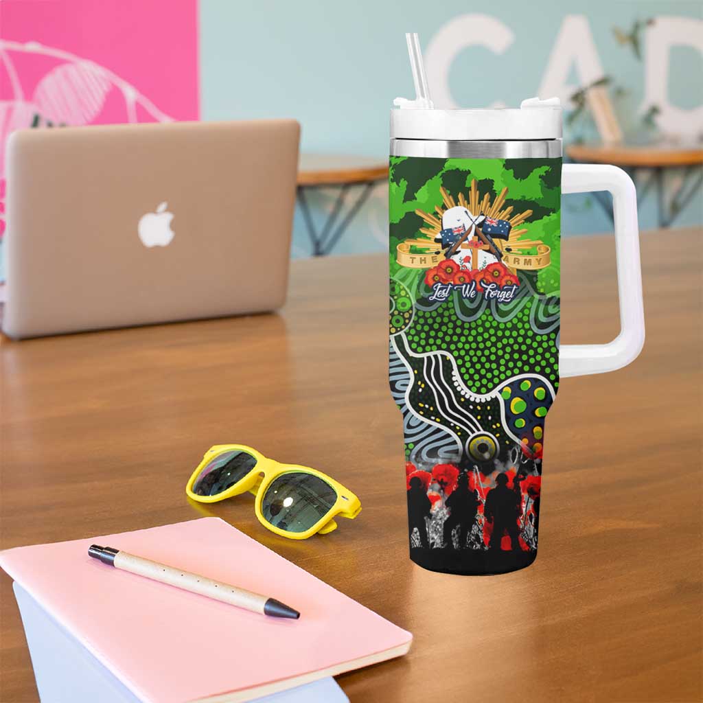 Personalized Raiders ANZAC Day Tumbler With Handle Australian Army - Lest We Forget