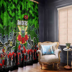 Raiders ANZAC Day Window Curtain Australian Army - Lest We Forget