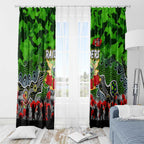 Raiders ANZAC Day Window Curtain Australian Army - Lest We Forget