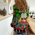 Personalized Raiders ANZAC Day Women Casual Shirt Australian Army - Lest We Forget
