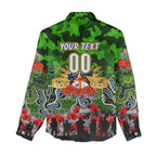 Personalized Raiders ANZAC Day Women Casual Shirt Australian Army - Lest We Forget