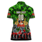 Personalized Raiders ANZAC Day Women Polo Shirt Australian Army - Lest We Forget