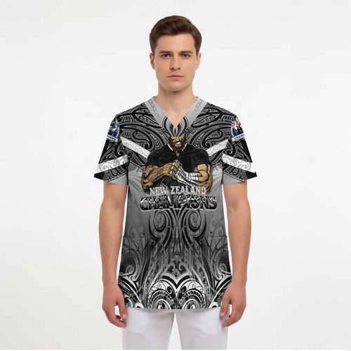New Zealand Scrub Top Rugby Aotearoa Champions - Aussie Hoodie