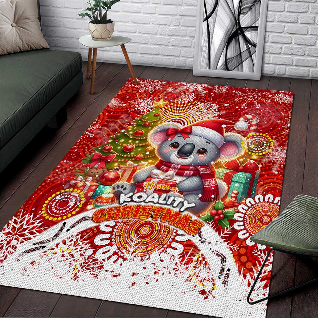Koality Christmas Area Rug Cute Aussie Koala Holiday - Aussie Hoodie