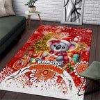 Koality Christmas Area Rug Cute Aussie Koala Holiday - Aussie Hoodie