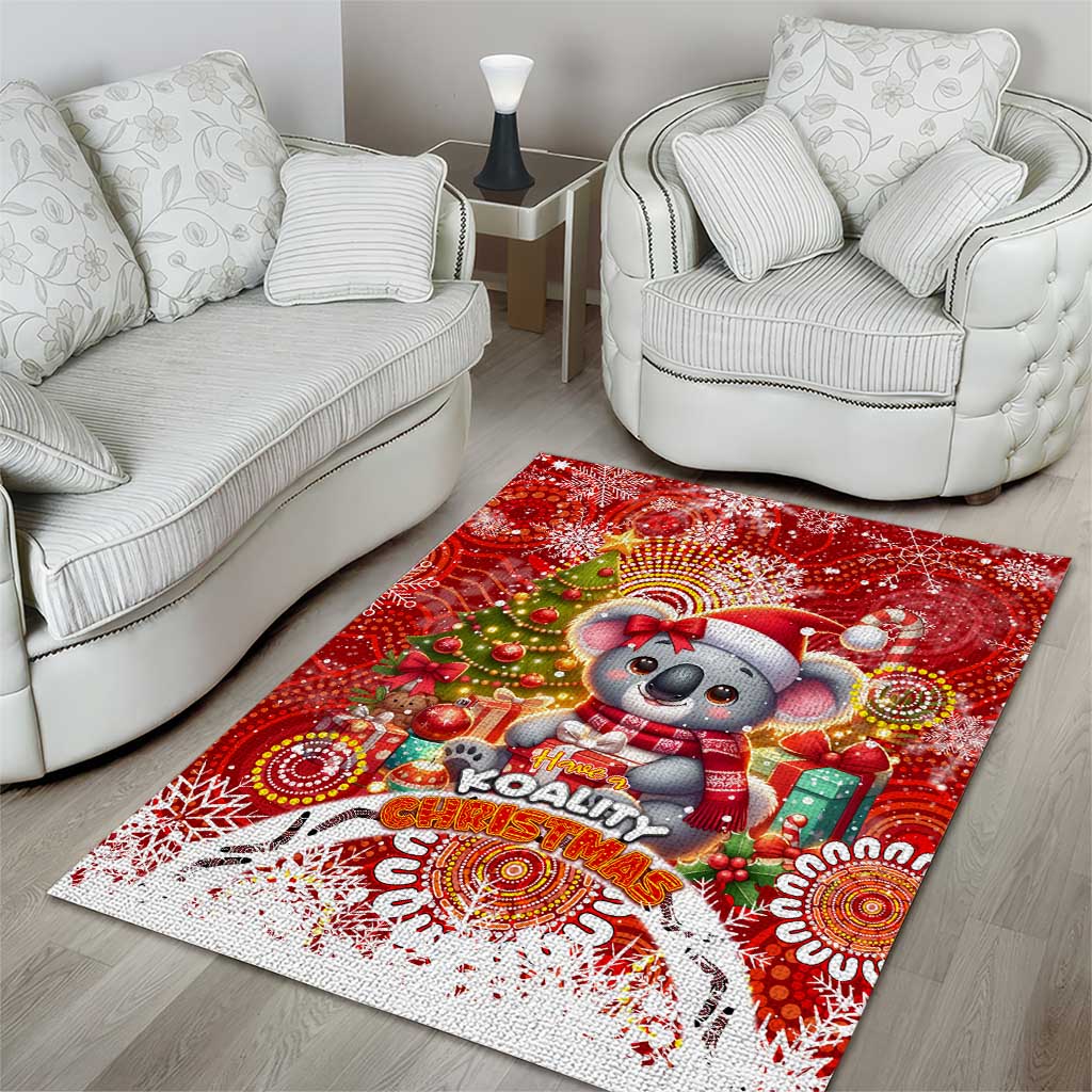 Koality Christmas Area Rug Cute Aussie Koala Holiday - Aussie Hoodie