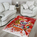 Koality Christmas Area Rug Cute Aussie Koala Holiday - Aussie Hoodie