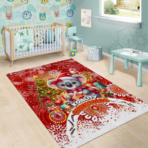 Koality Christmas Area Rug Cute Aussie Koala Holiday - Aussie Hoodie