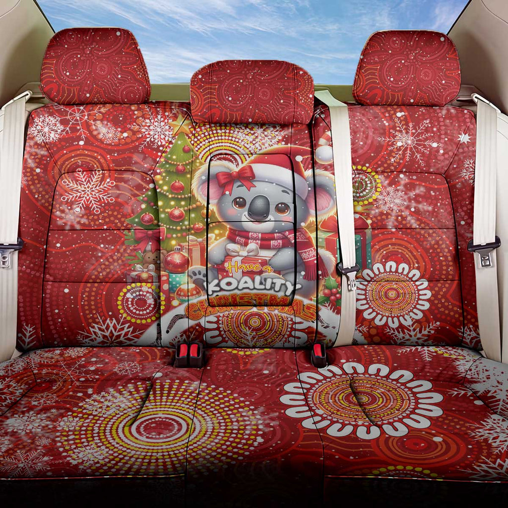 Koality Christmas Back Car Seat Cover Cute Aussie Koala Holiday - Aussie Hoodie