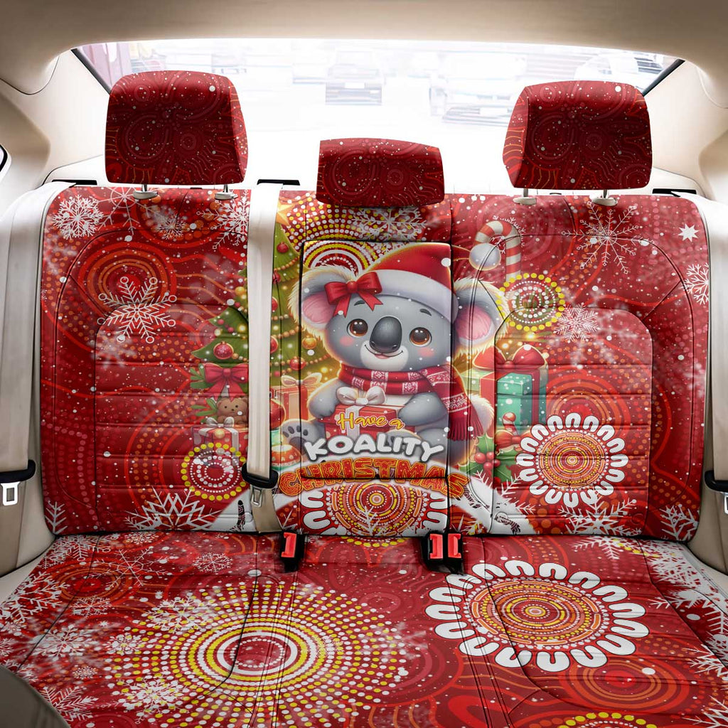 Koality Christmas Back Car Seat Cover Cute Aussie Koala Holiday - Aussie Hoodie