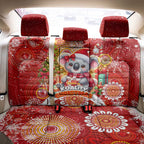 Koality Christmas Back Car Seat Cover Cute Aussie Koala Holiday - Aussie Hoodie