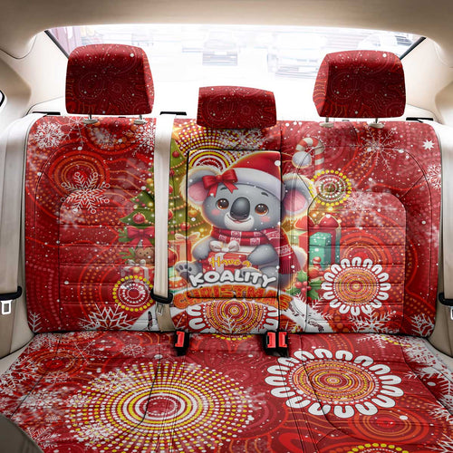 Koality Christmas Back Car Seat Cover Cute Aussie Koala Holiday - Aussie Hoodie