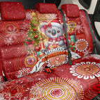 Koality Christmas Back Car Seat Cover Cute Aussie Koala Holiday - Aussie Hoodie