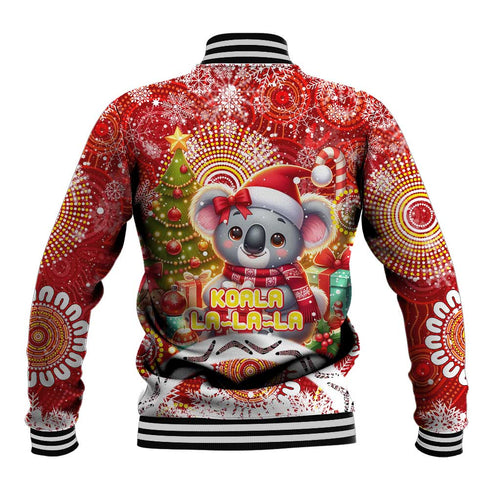 Koality Christmas Baseball Jacket Cute Aussie Koala Holiday - Aussie Hoodie