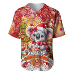 Koality Christmas Baseball Jersey Cute Aussie Koala Holiday - Aussie Hoodie