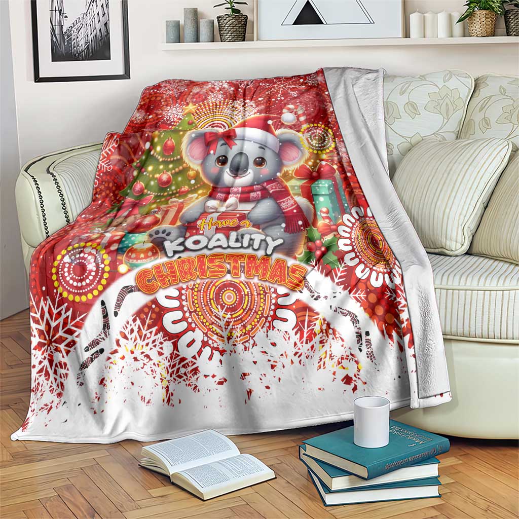 Koality Christmas Blanket Cute Aussie Koala Holiday - Aussie Hoodie