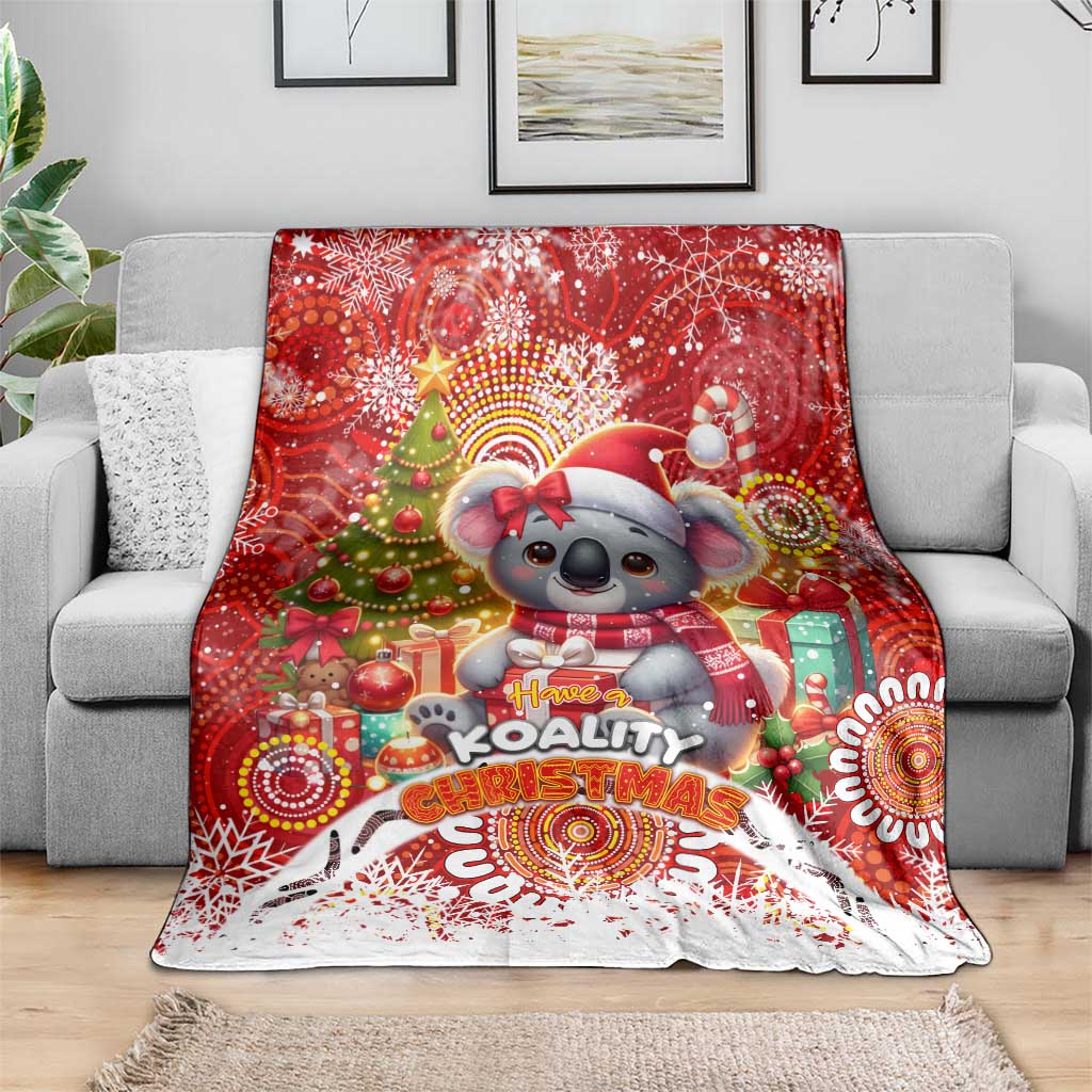 Koality Christmas Blanket Cute Aussie Koala Holiday - Aussie Hoodie