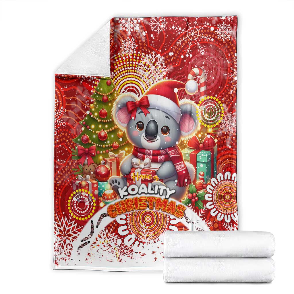 Koality Christmas Blanket Cute Aussie Koala Holiday - Aussie Hoodie