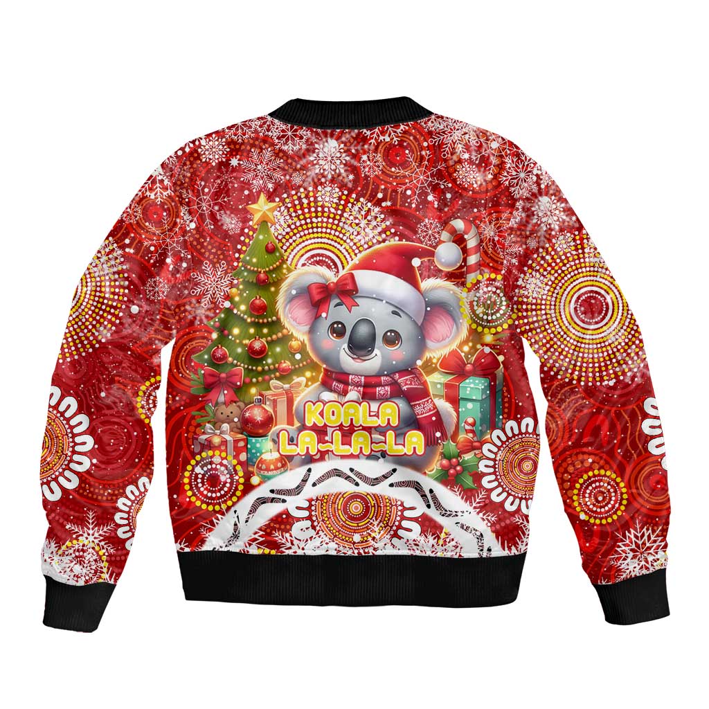Koality Christmas Bomber Jacket Cute Aussie Koala Holiday - Aussie Hoodie