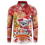 Koality Christmas Button Sweatshirt Cute Aussie Koala Holiday - Aussie Hoodie