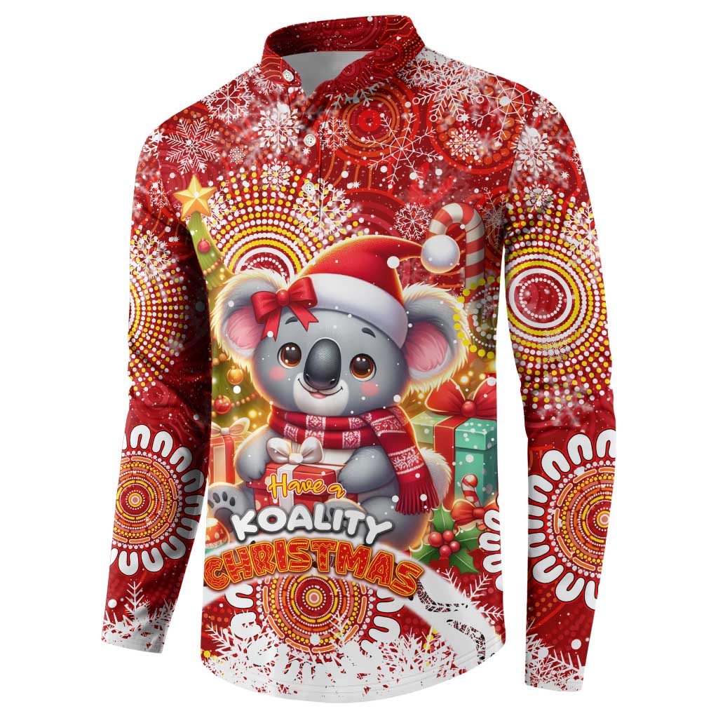 Koality Christmas Button Sweatshirt Cute Aussie Koala Holiday - Aussie Hoodie