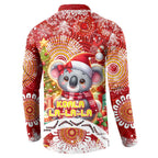 Koality Christmas Button Sweatshirt Cute Aussie Koala Holiday - Aussie Hoodie