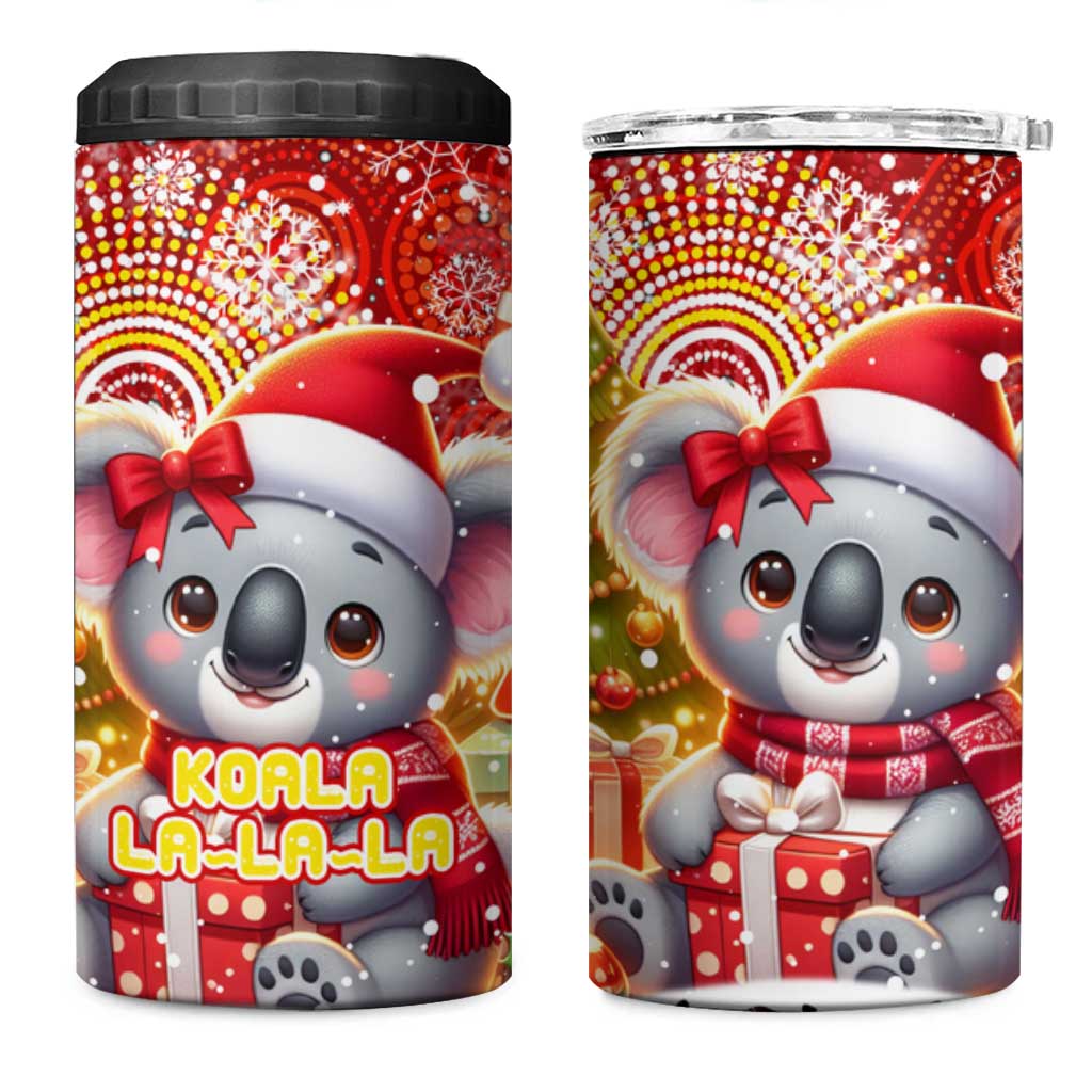 Koality Christmas 4 in 1 Can Cooler Tumbler Cute Aussie Koala Holiday - Aussie Hoodie