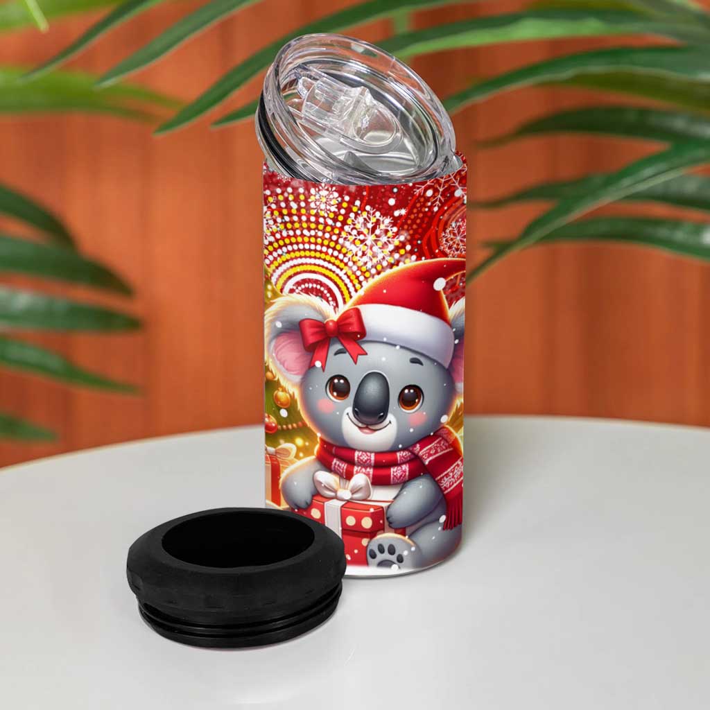 Koality Christmas 4 in 1 Can Cooler Tumbler Cute Aussie Koala Holiday - Aussie Hoodie