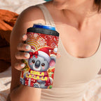 Koality Christmas 4 in 1 Can Cooler Tumbler Cute Aussie Koala Holiday - Aussie Hoodie
