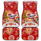 Koality Christmas Car Mats Cute Aussie Koala Holiday - Aussie Hoodie