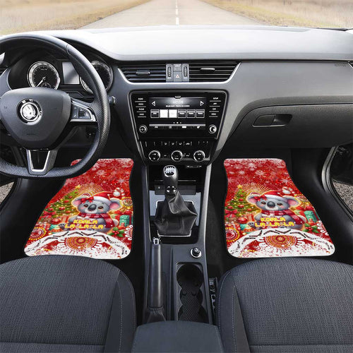 Koality Christmas Car Mats Cute Aussie Koala Holiday - Aussie Hoodie